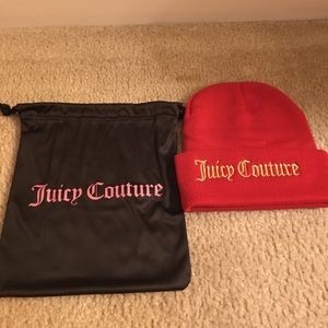 Red Juicy Couture beanie
